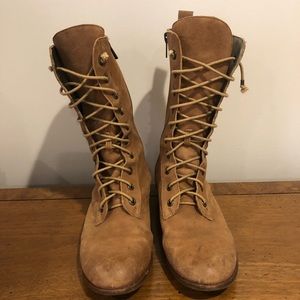 Banana republic camel midi boot size 7.